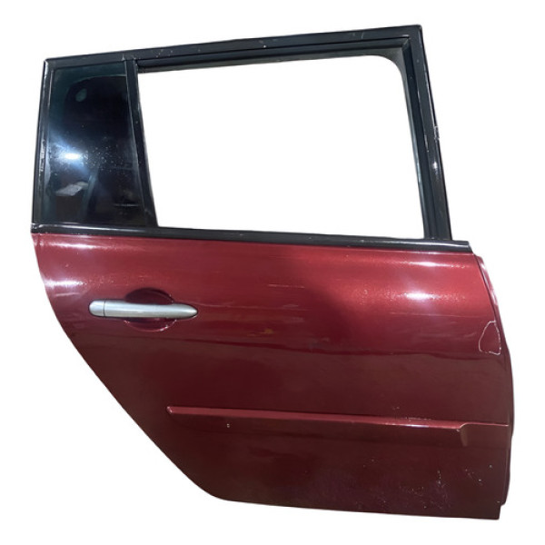 Porta Traseira Direita Renault Megane Grand Tuor 06 A 13 Traseira Direita Vermelha