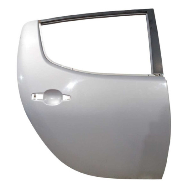 Porta Traseira Direita Mitsubishi L200 Triton 2008 A 2016 Traseira Direito Prata