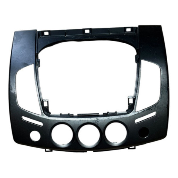 Moldura Central Radio Painel L200 Triton 2007 A 2013 Marcas Cinza