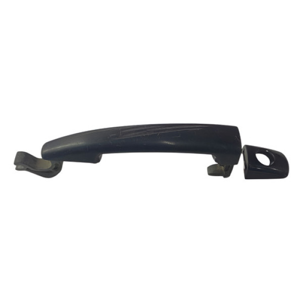 Maçaneta Externa Porta Dianteira Esquerda Peugeot 208 2014 Preto Dianteira