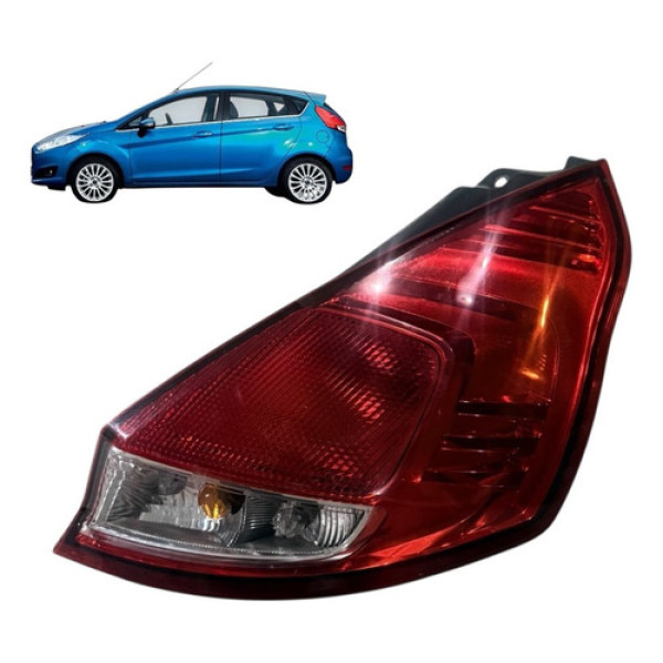 Lanterna Traseira Direita New Fiesta 2017 2018 Hatch Origina Direito/passageiro Vermelho