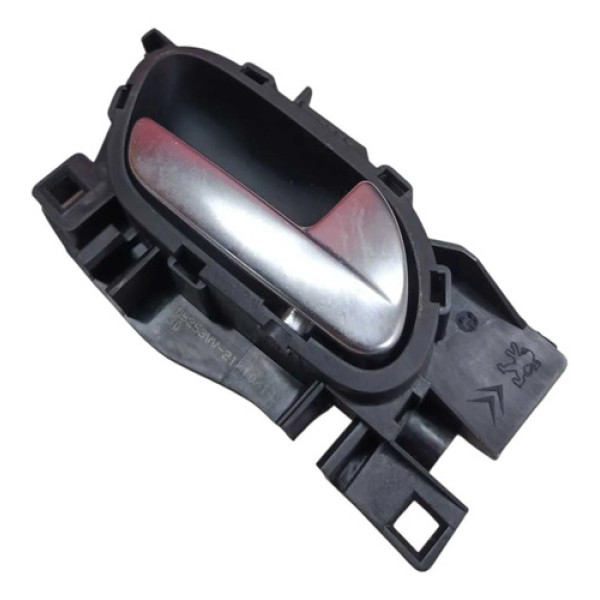 Maçaneta Interna Dianteira Direita Peugeot 208 2014 2015 Cromado Dianteira/traseira