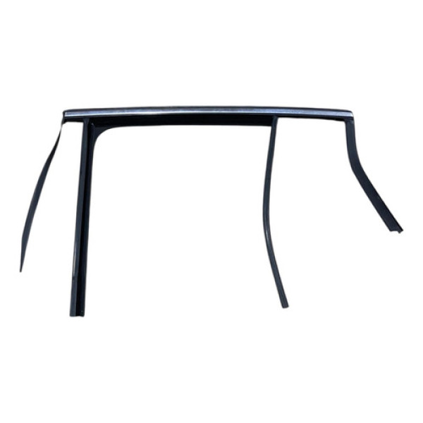 Canaleta Borracha Friso Vidro Traseiro Esquerdo Tiguan 2010 Preto