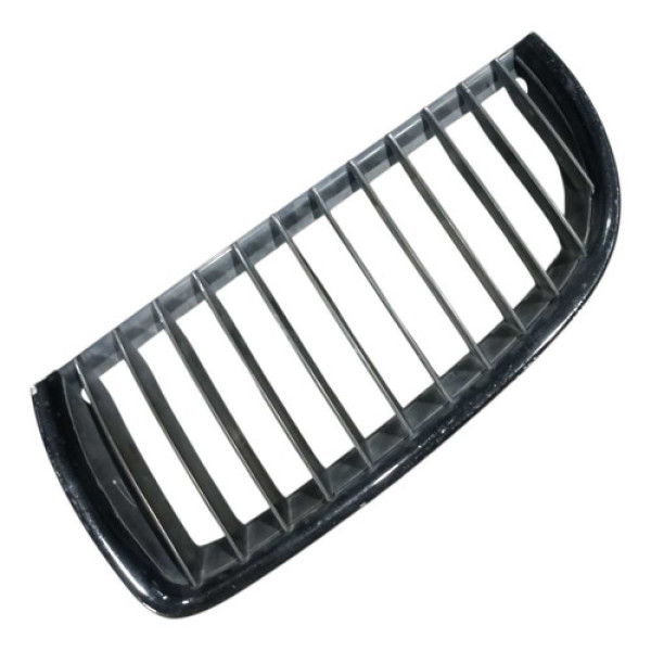 Grade Dianteira Esquerda Parachoque Bmw 320i 2006 2007 Preto Brilhante