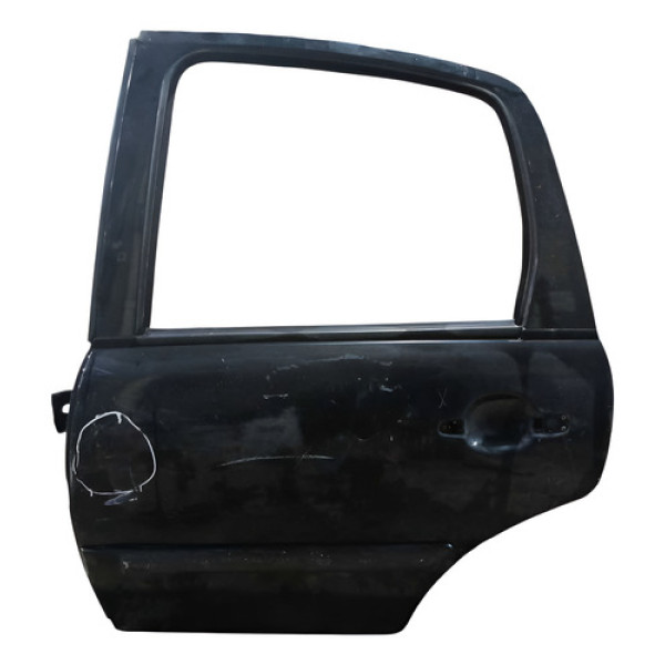 Porta Traseira Esquerda Citröen C3 2003 A 2012 C/detalhes Traseira Esquerdo Preto