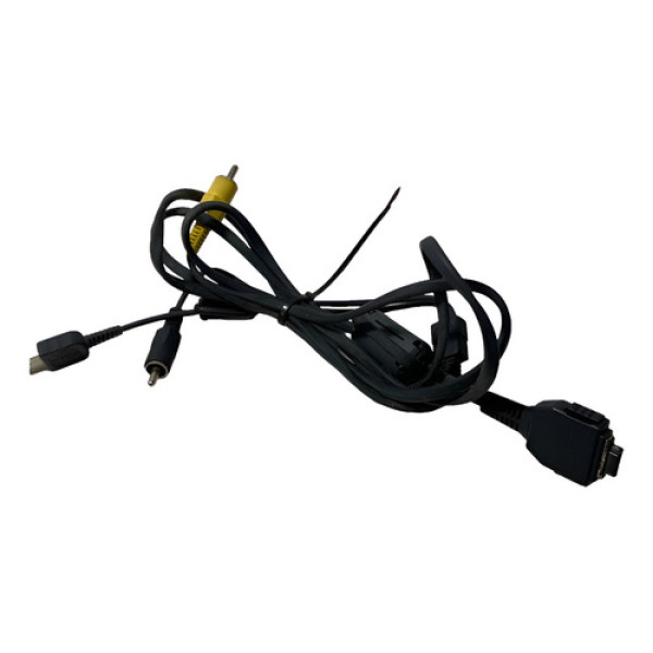 Cabo Usb/av Câmera Sony Cyber Shot Dsc-w200 W300 Preto