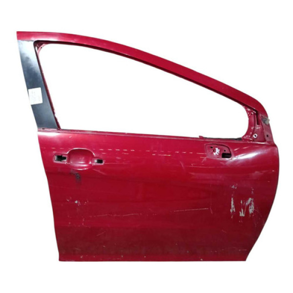 Porta Dianteira Direita Peugeot 308 2012 2013 À 2018 Dianteira Direito Vermelho