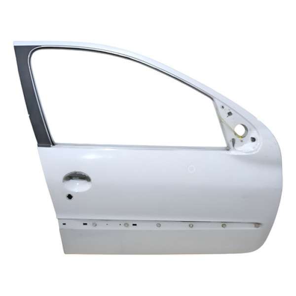 Porta Dianteira Direita Peugeot 207 2010 À 2013 Dianteira Direito Branco