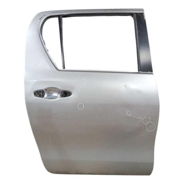 Porta Traseira Direita Hilux Srv 2017 A 2024 Com Detalhes Traseira Direito Prata