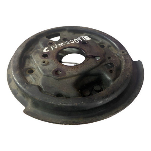 Espelho Sapata Freio Traseiro Esq Honda Civic 1.7 2003 2004 Preto