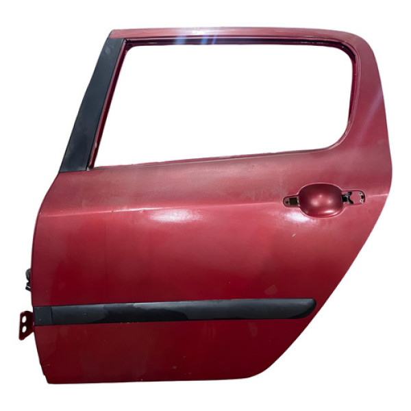 Porta Traseira Esquerda Peugeot 307 2001 A 2012 Traseira Esquerda Vermelho