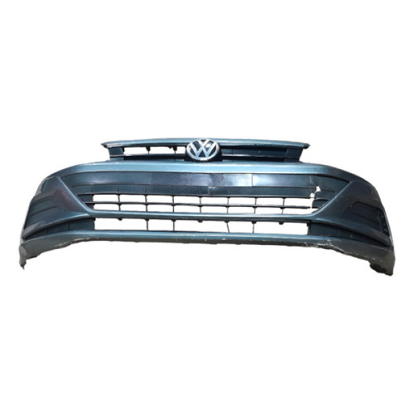 Para-choque Dianteiro Polo Virtus 2018 À 2021 Com Detalhes Cinza