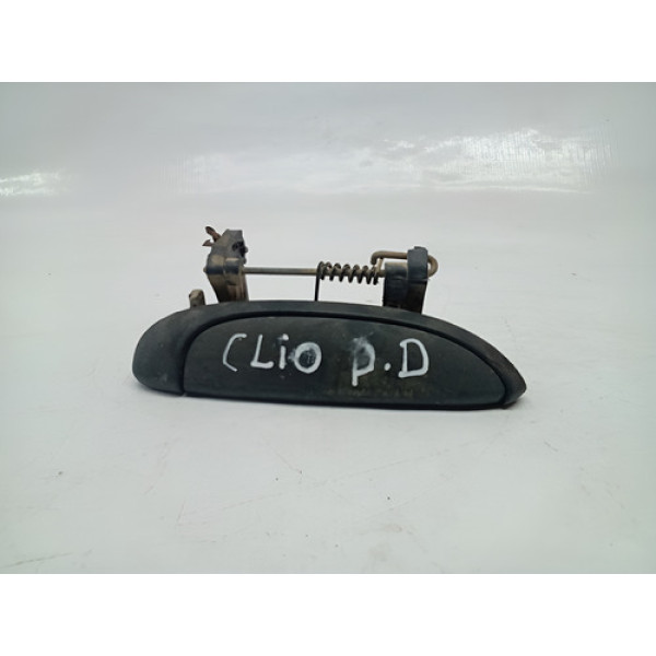 Maçaneta Externa Porta Dianteira Direita Clio 2006 Cx205 Cinza Claro