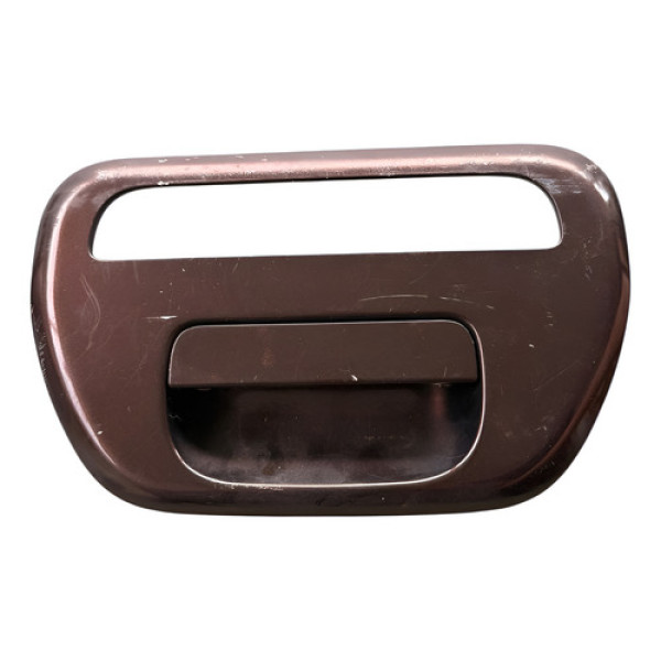 Maçaneta Moldura Tampa Traseira L200 Triton 2008 A 2016 Marrom-escuro Traseira