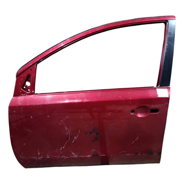 Porta Dianteira Esquerda Nissan Livina 2010 A 2012 Dianteira Esquerdo Vermelho