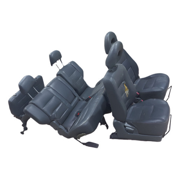 Jogo Banco Couro Mitsubishi Pajero Full 2001 2007 7 Lugares Água