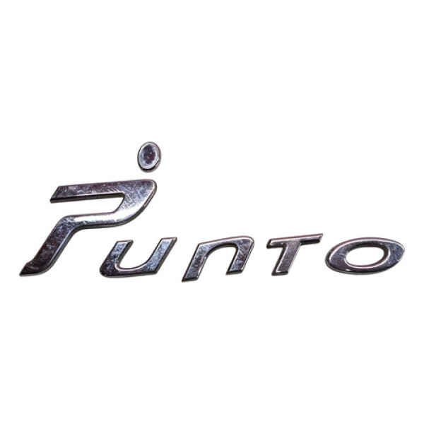 Emblema Letreiro Letras Fiat Punto 2008 A 2012 Prateado