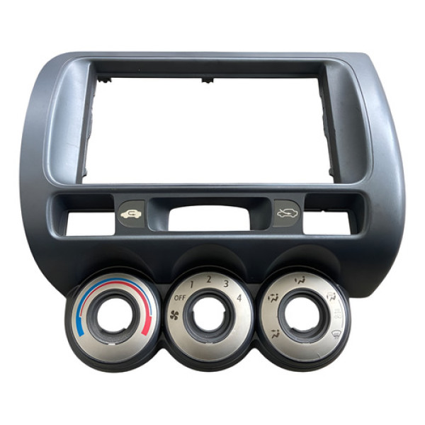 Moldura Comando Ar Rádio Honda Fit 2004 A 2008 Analogico
