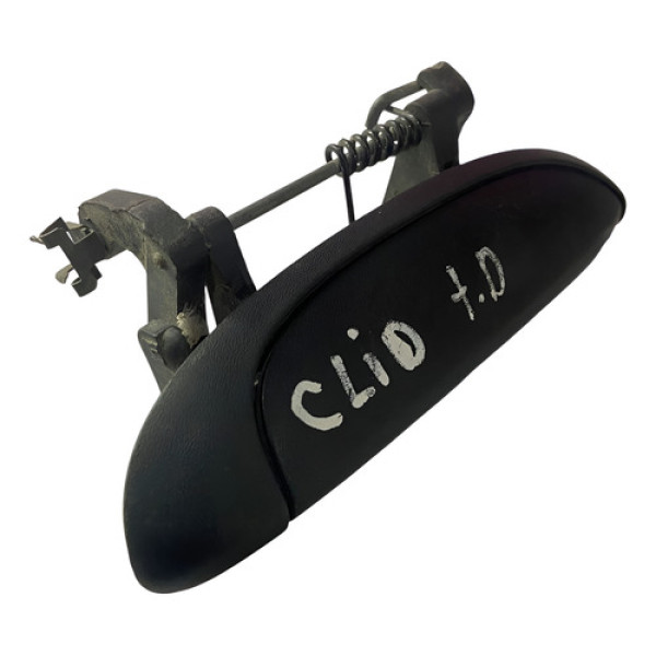 Maçaneta Externa Traseira Direita Clio 2007 7700433076 Preto Traseira