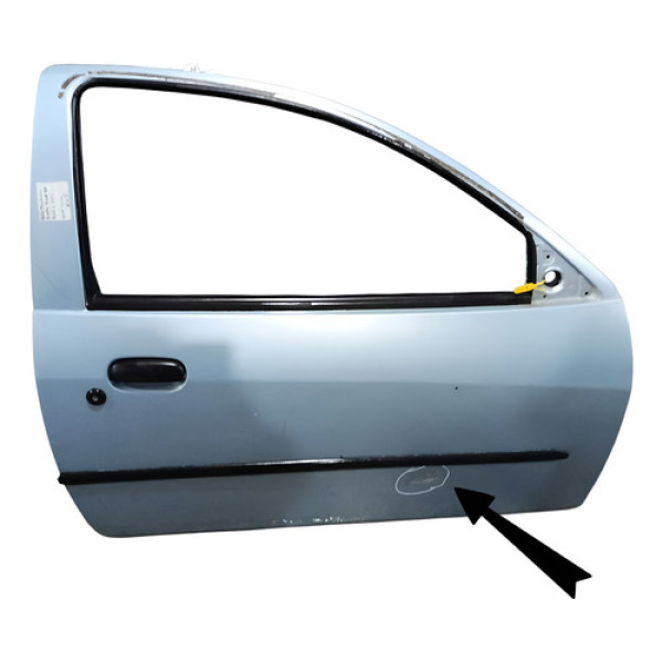 Porta Direita Ford Ka 1998 À 2007 C/detalhe Traseira Esquerdo Azul-claro