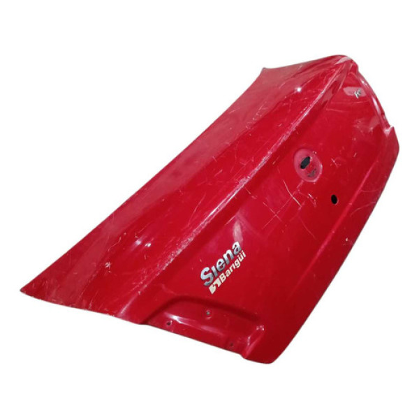 Tampa Traseira Porta Malas Fiat Siena Fire 2001 A 2007 Vermelho