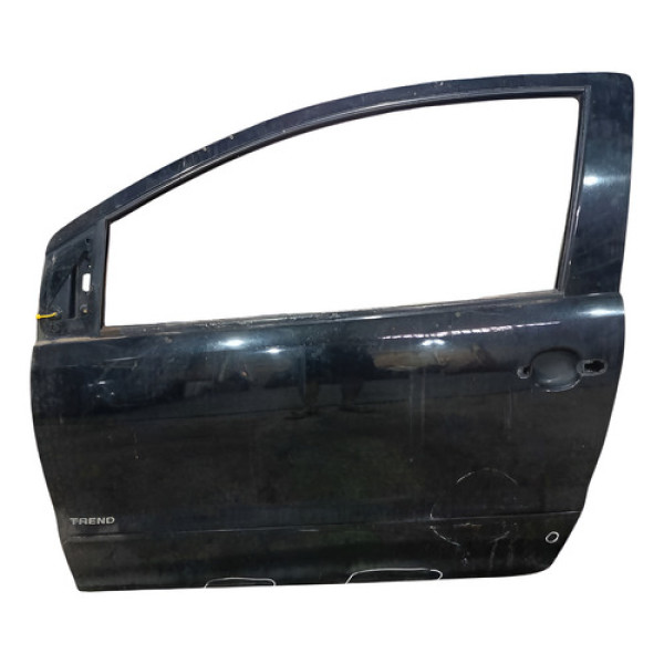 Porta Dianteira Esquerda Vw Fox 2011 2014 2portas C/detalhe Dianteira Esquerdo Preto