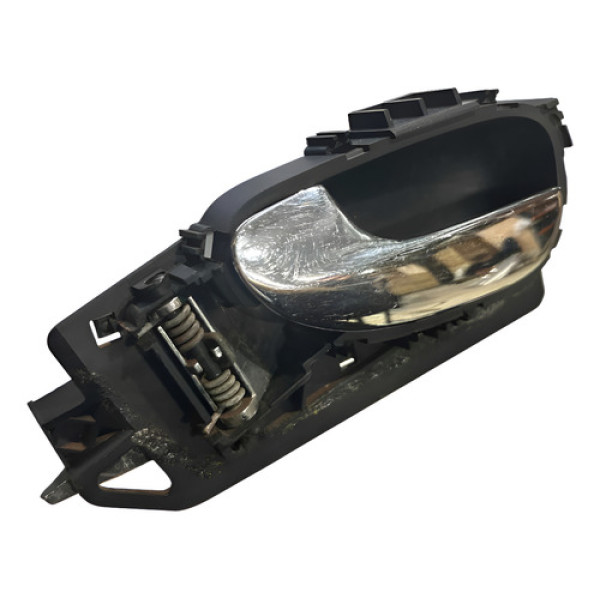 Maçaneta Interna Esquerda Peugeot 307 2003 A 2010 9643604577 Cromada Dianteira
