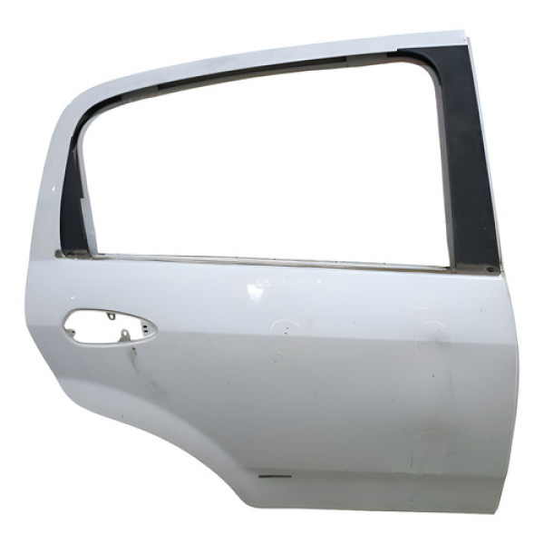 Porta Traseira Direita Fiat Punto 2008 A 2014 Com Detalhes Traseira Direito Preto