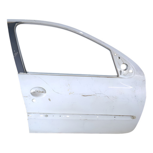 Porta Dianteira Direita Peugeot 207 2008 À 2013 Dianteira Direito Branco
