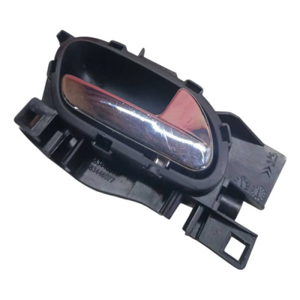 Maçaneta Interna Dianteira Direita Citroen C3 2013 A 2018 Cromado Dianteira