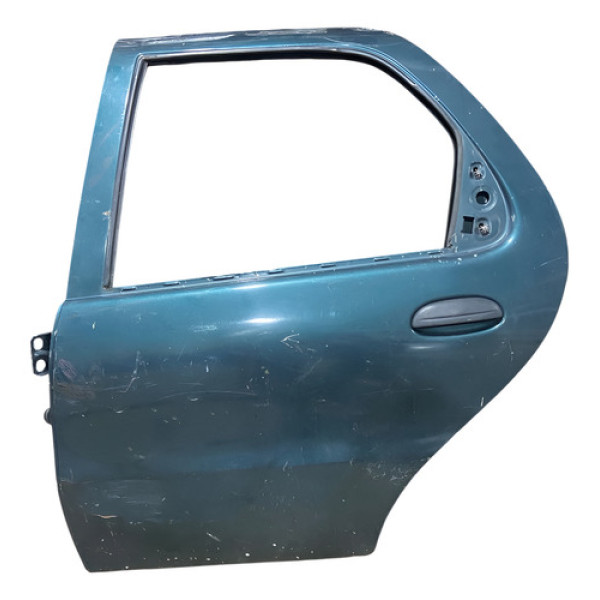Porta Traseira Esquerda Palio 1997 A 2006 Traseira Esquerdo Verde-escuro