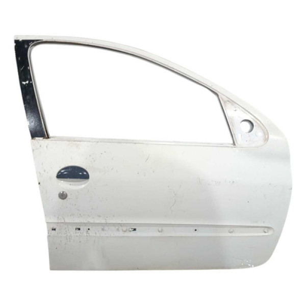 Porta Dianteira Direita Peugeot 206 2004/2008 Dianteira Direita Branca