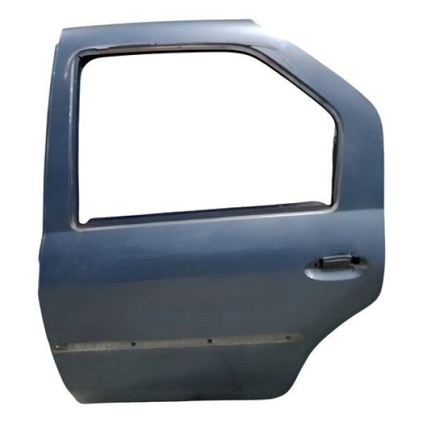 Porta Traseira Esquerda Renault Logan 2008 A 2013 Traseira Esquerdo Cinza-escuro