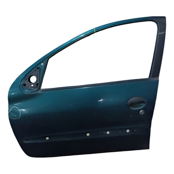Porta Dianteira Esquerda Peugeot 206 207 2001 À 2013 Dianteira Esquerda Verde