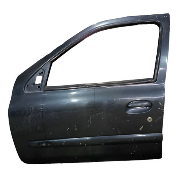 Porta Dianteira Esquerda Renault Clio 2001 2002 2003 2004  Dianteira Esquerda Azul
