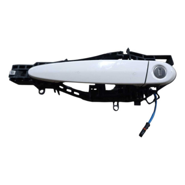 Maçaneta Externa Dianteira Esquerda Bmw 320i 2016 Original Branca Dianteira