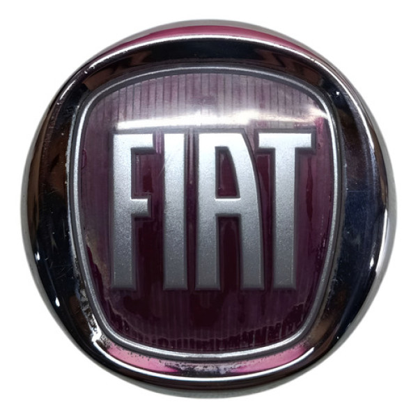 Emblema Tampa Traseira Fiat Punto 2008 A 2012 Prata