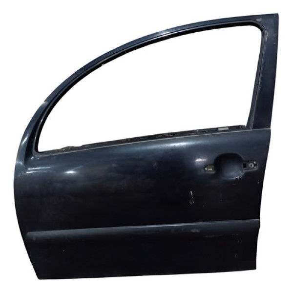 Porta Dianteira Esquerda Citroen C3 2003 A 2012 Dianteira Esquerda Preto