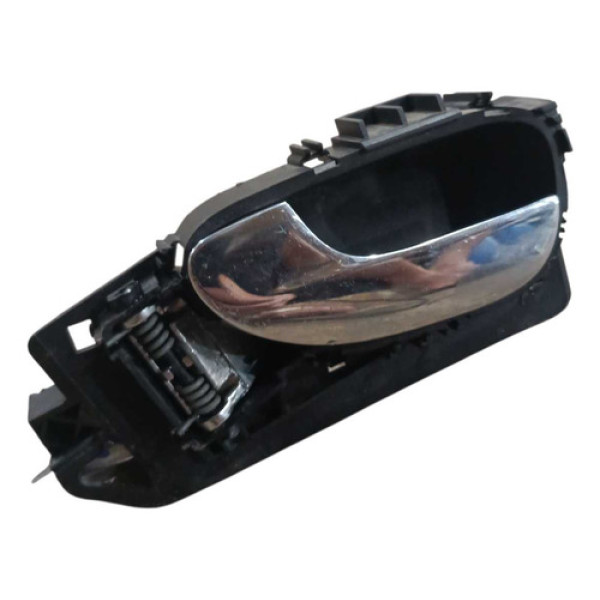 Maçaneta Interna Porta Dianteira Esquerda 307 2003 A 2013 Prata Dianteira