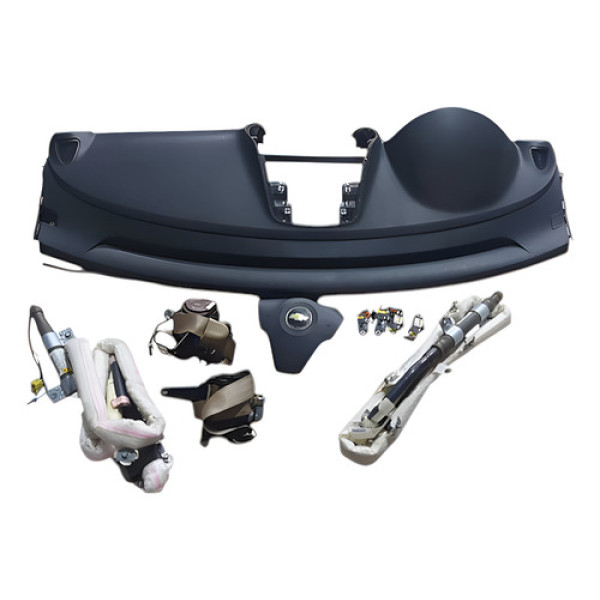 Kit Airbag Frontal Captiva 2008 A 2012 Sem Modulo Ka1 Preto