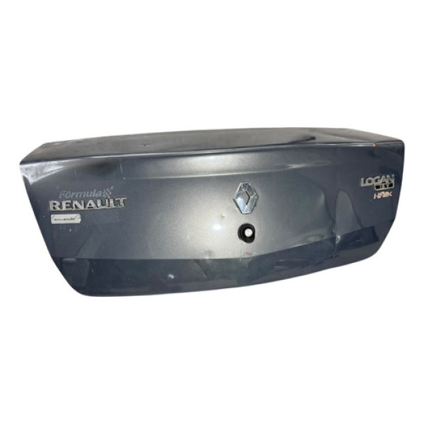 Tampa Traseira Renault Logan 2007 A 2010 Original Com Avaria Cinza