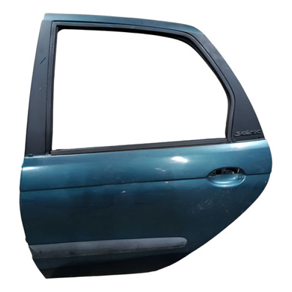 Porta Traseira Esquerda Renault Scenic 2000 A 2005 Traseira Esquerdo Verde