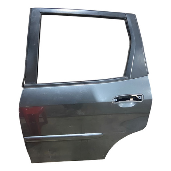 Porta Traseira Esquerda Honda Fit 2003 A 2007 C/detalhe Traseira Esquerdo Prateado