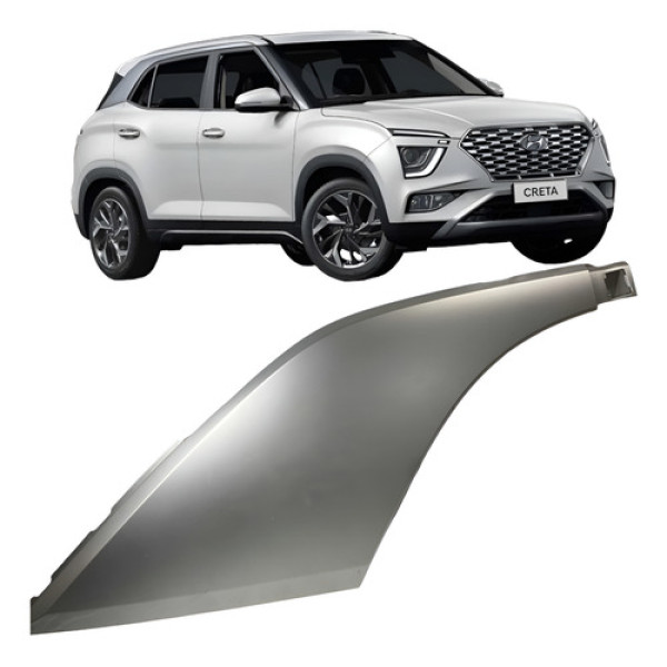 Acabamento Externo Coluna C Traseira Direita Creta 2022 S27 Cinza-claro