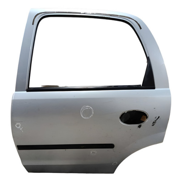 Porta Traseira Esquerda Corsa Montana 2008 2009 C/detalhes Traseira Esquerda Prata