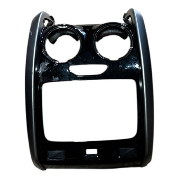 Moldura Central Painel Duster Oroch 2017 2018 Black Piano Preto