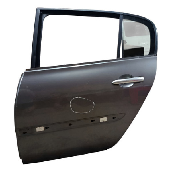 Porta Traseira Esquerda Renault Megane 2007 2013 C/detalhe Traseira Esquerda Prata