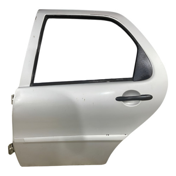 Porta Traseira Esquerda Fiat Palio Fire 2006 A 2013 C/detalh Traseira Esquerdo Prateada