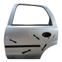 Porta Traseira Esquerda Corsa Montana 2008 2009 C/detalhes Traseira Esquerda Prata