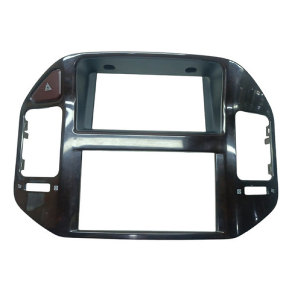 Moldura Central Painel Pajero Full 2001 2007 C/alerta Cx191 Preto